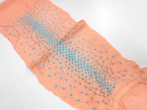 正絹　絞り　帯揚げ